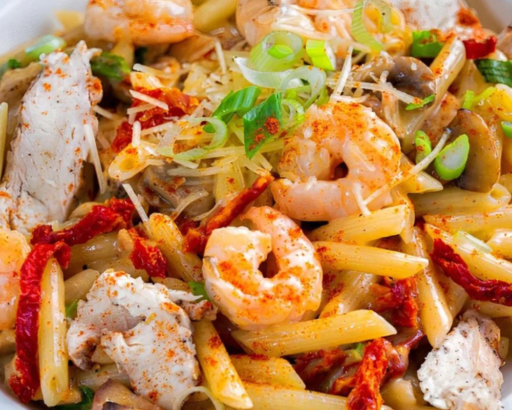 Johnny Carinos Spicy Shrimp And Chicken Recipe
